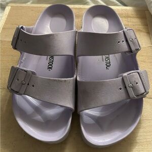 BIRKENSTOCK Women's Essentials Arizona Footbed Sandal Violet Purple Foam Size 7